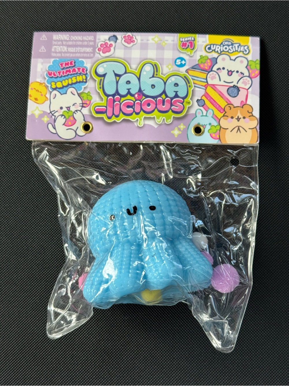 Taba Squish Taba-licious Blue Jellyfish Series 1 Orb Squishy Toy NWT New